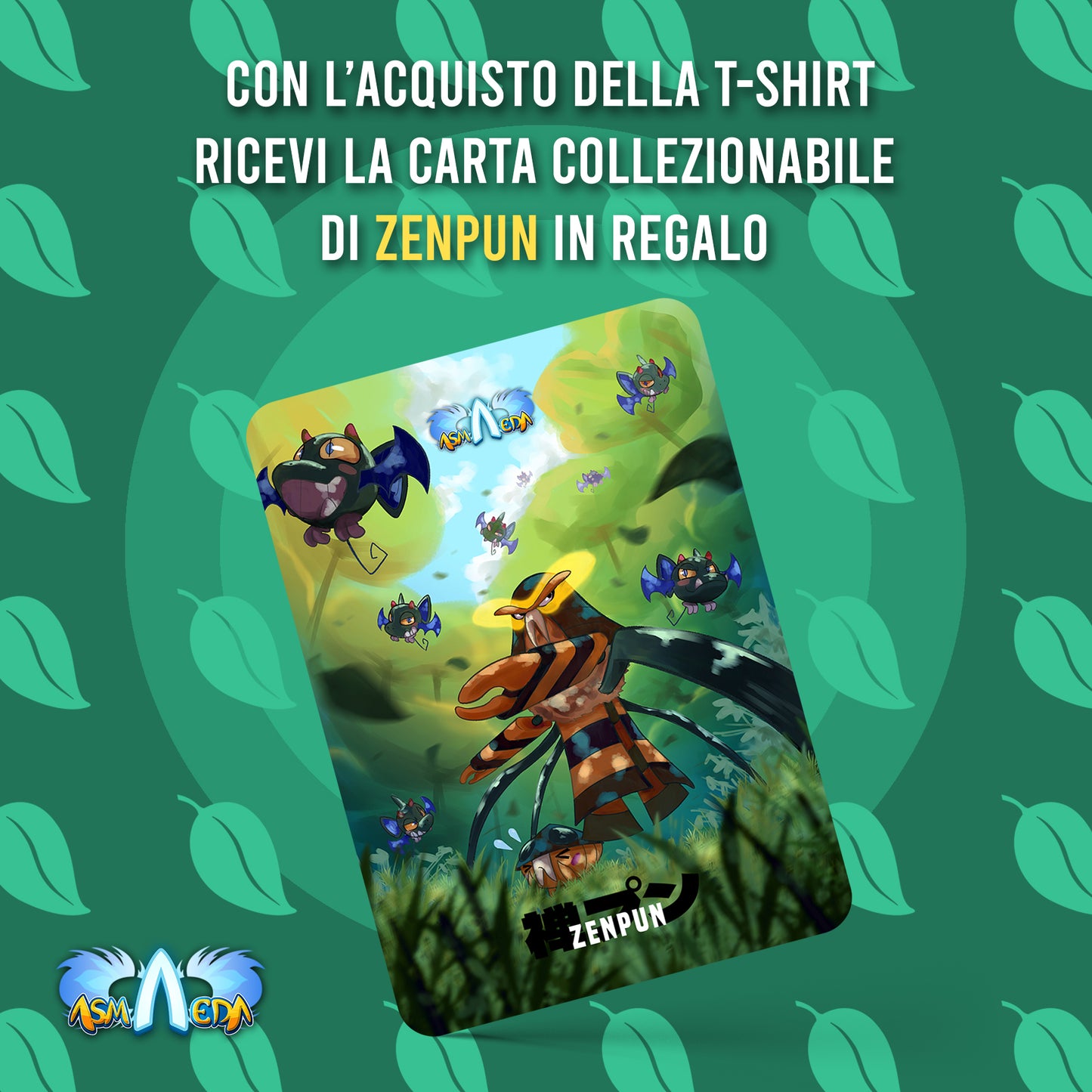 T-shirt Asmaeda Zenpun - Bianca