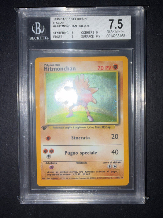 Hitmonchan 7/102 BGS 7.5 1º edizione