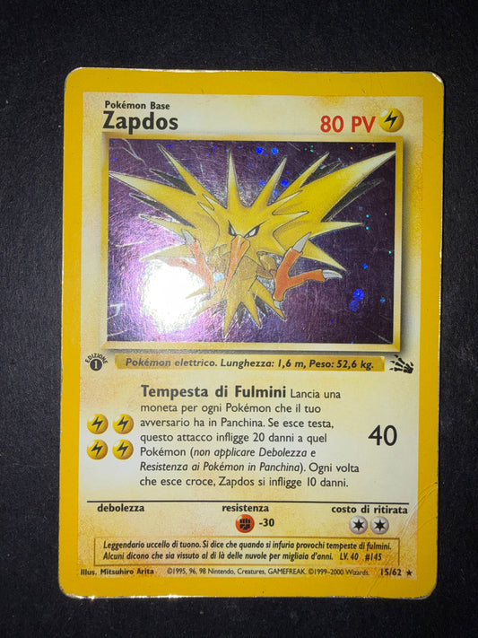 Zapdos Holo 15/62 1 edizione