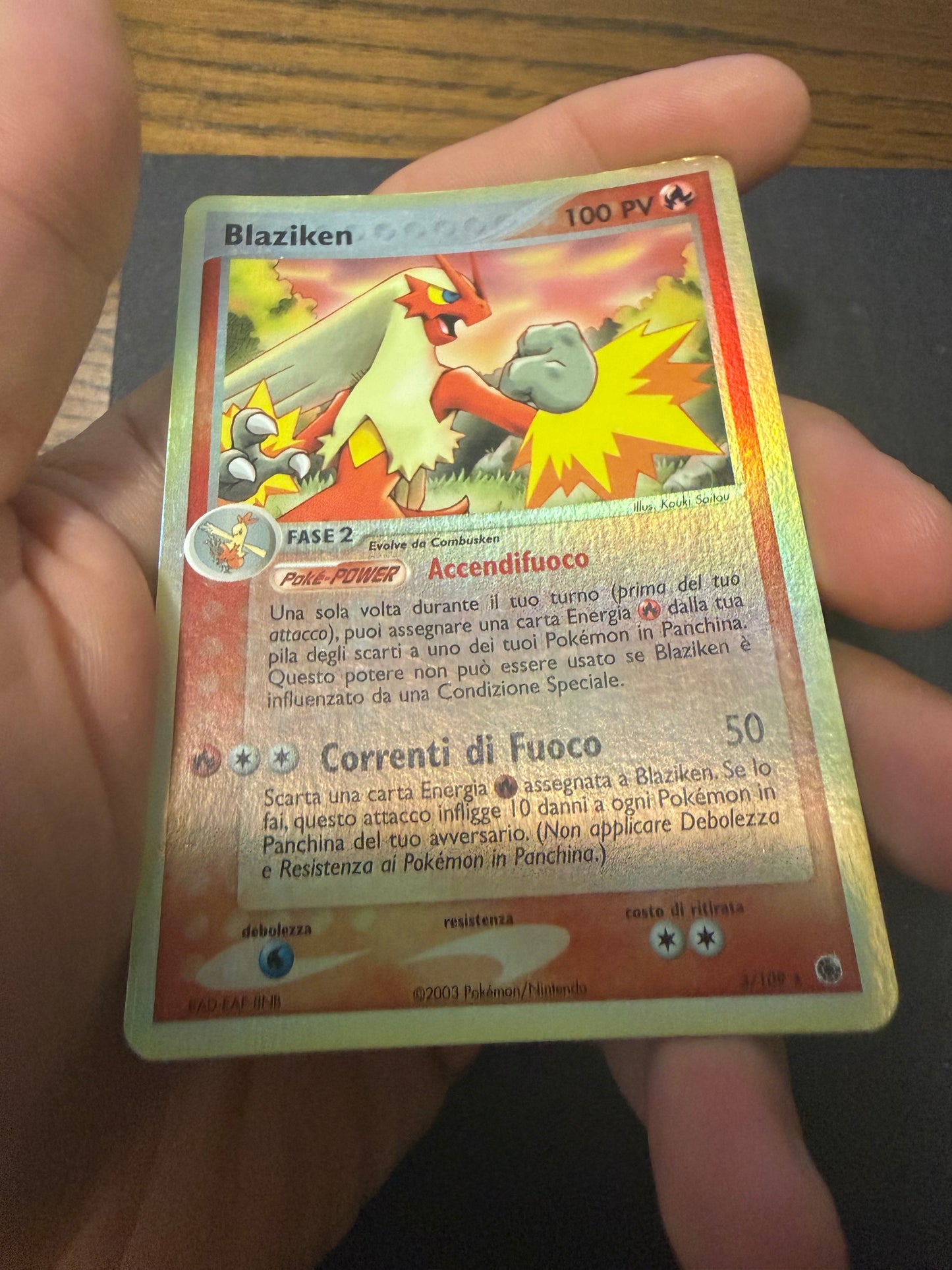 Blaziken Reverse Holo (Holo Rare | 003/109)
