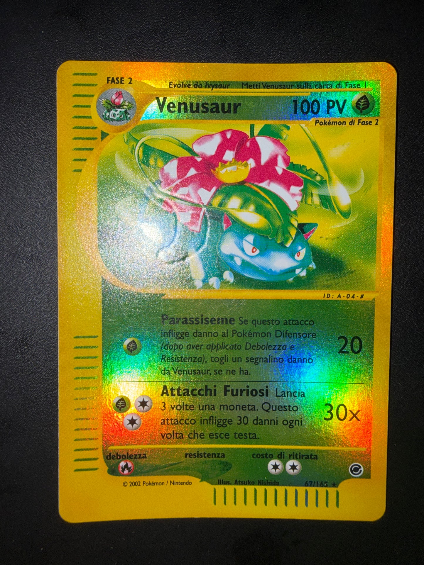 Venusaur 67/165 reverse Holo