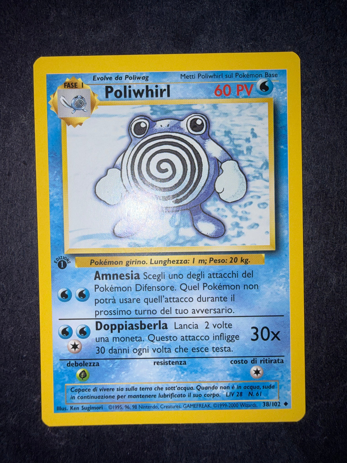 Poliwhirl 38/102 1ª edizione