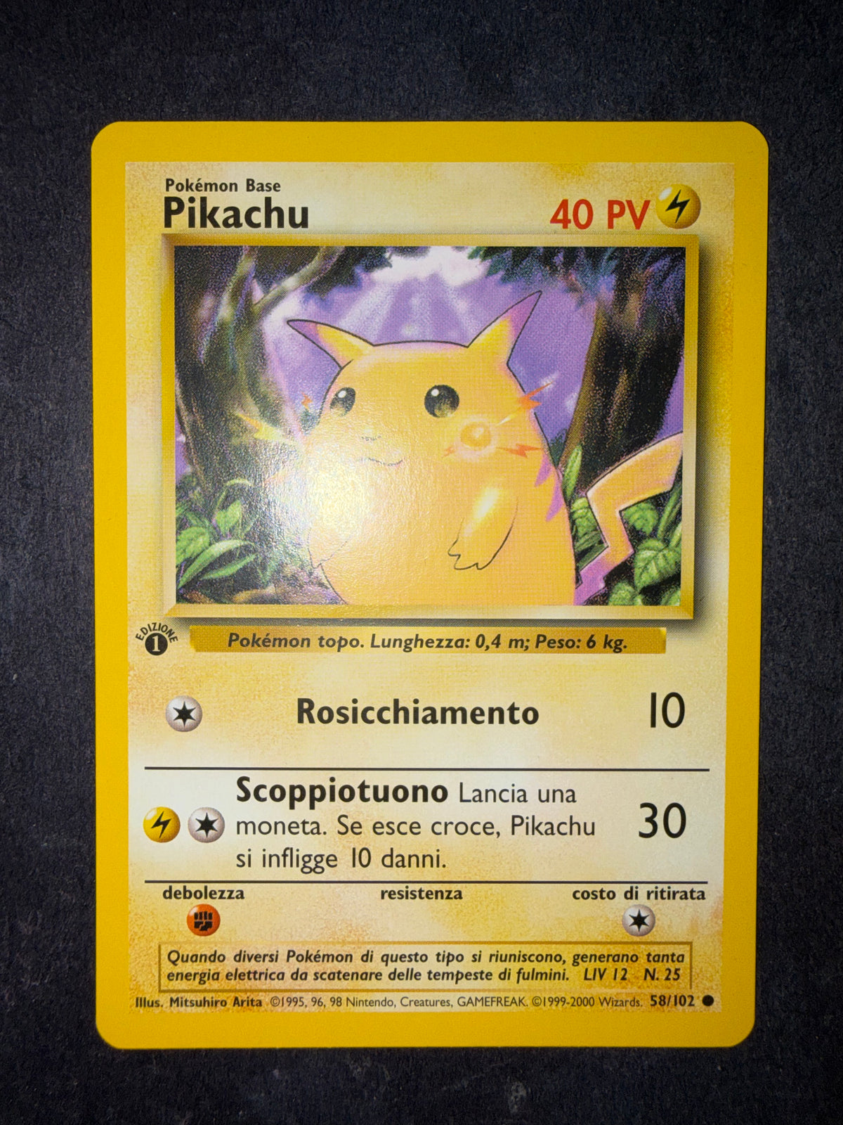 Pikachu 58/102 1º edizione