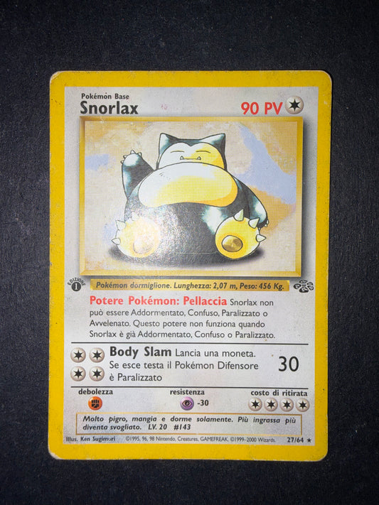 Snorlax 27/64 1 edizione