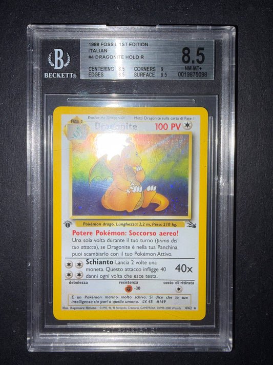 Dragonite 4/62 Holo BGS 8.5 1º edizione