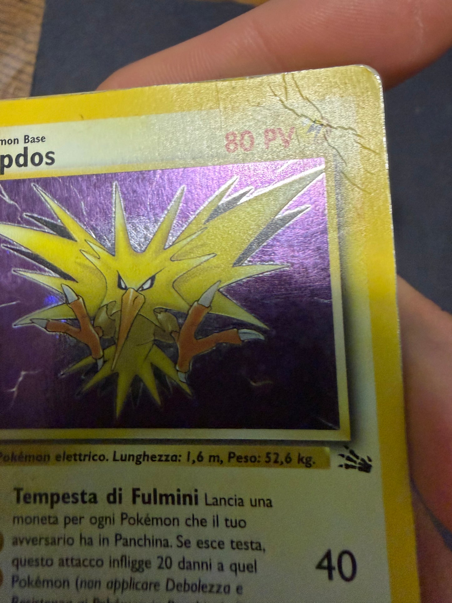 Zapdos Holo 15/62 1 edizione