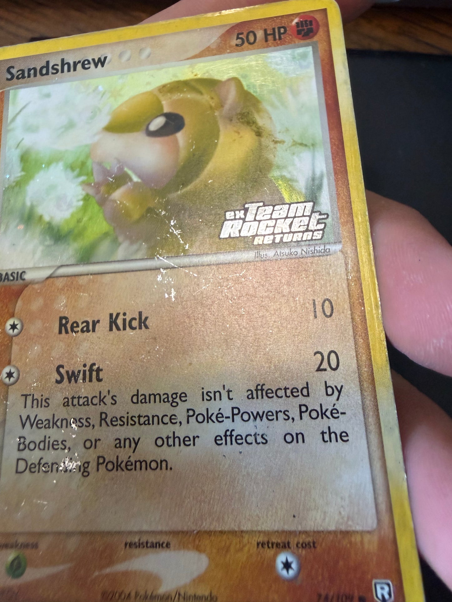 Sandshrew 74/109 stamped