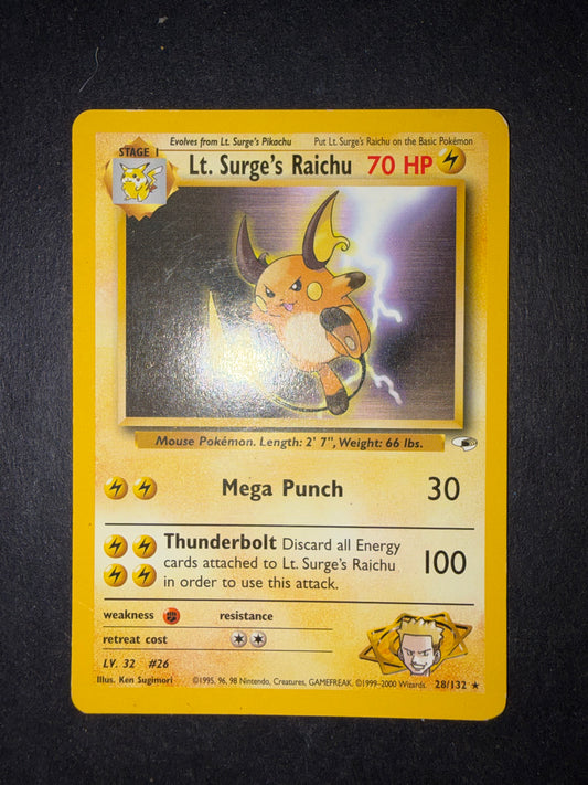 Lt. Surge’a Raichu 28/132