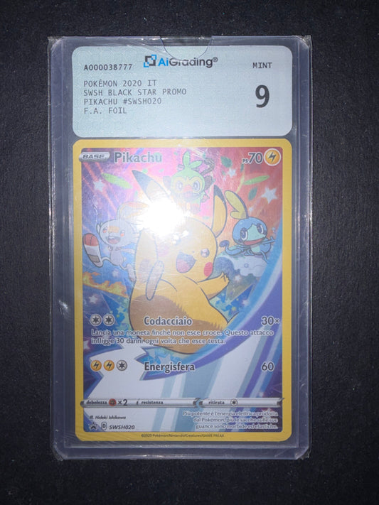 Pikachu SWSH020 aigrading 9