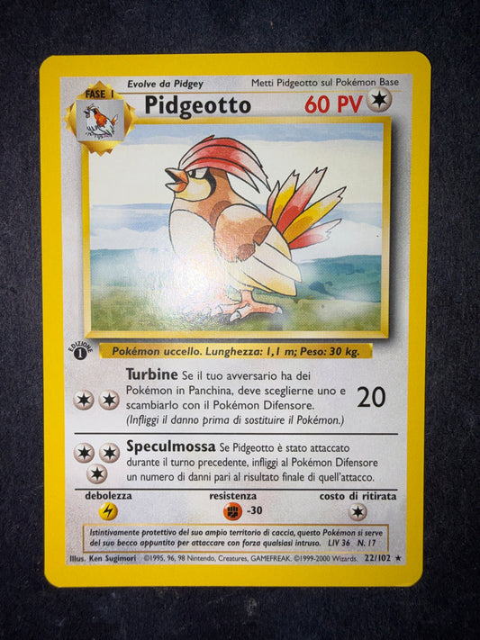 Pidgeotto 22/102 1º edizione