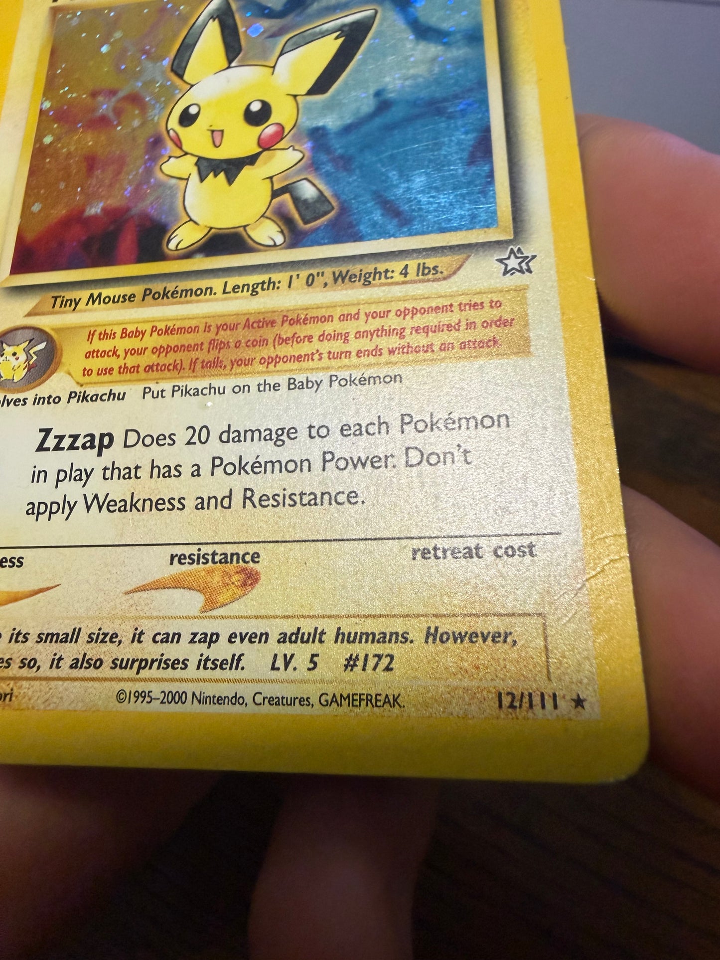 Pichu Holo 12/111