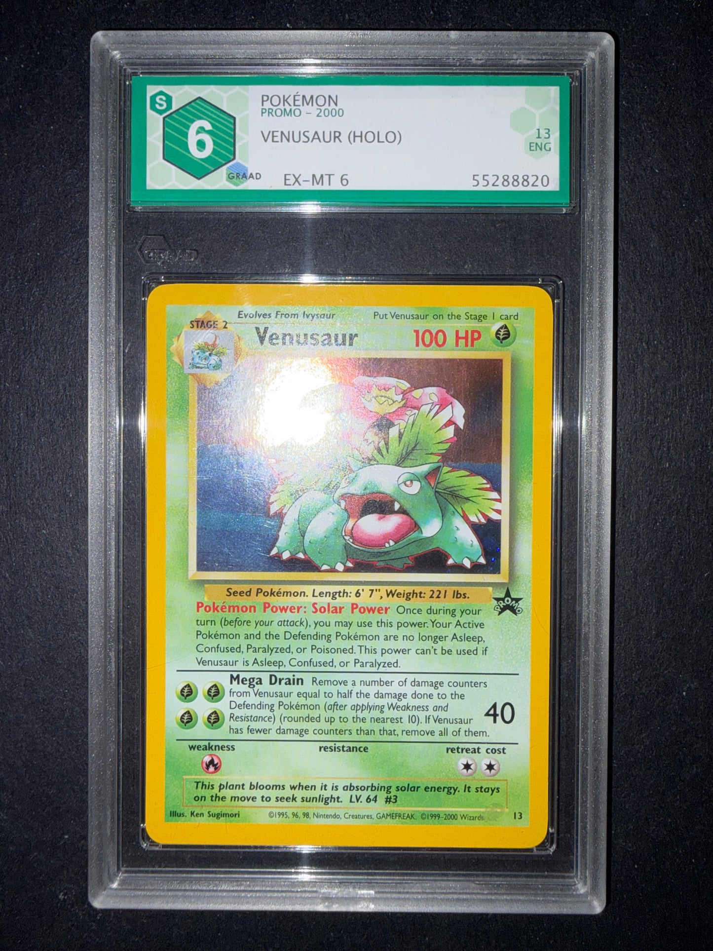 Venusaur promo Holo 13 grad 6