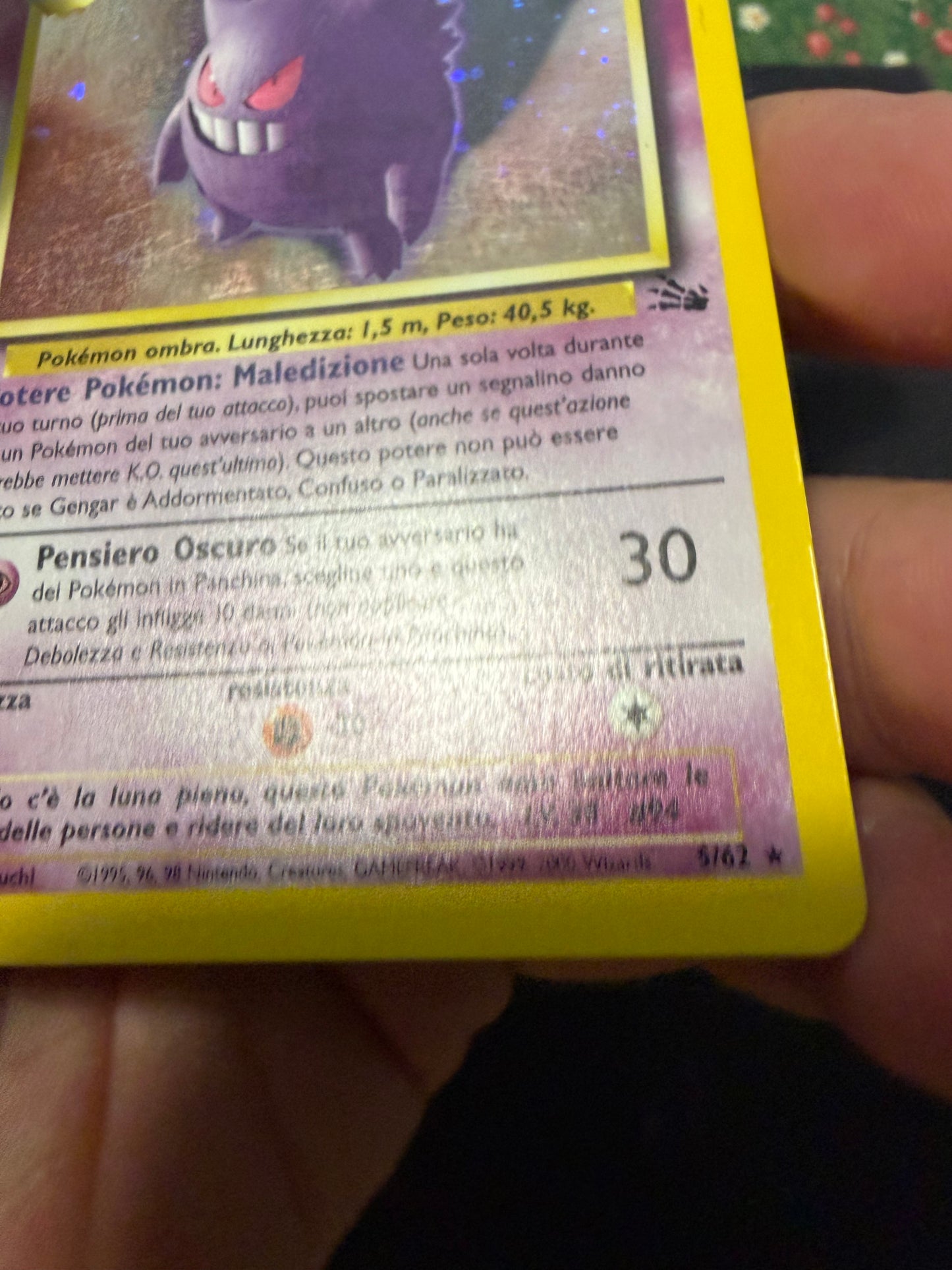 Gengar Holo 5/62 1º edizione