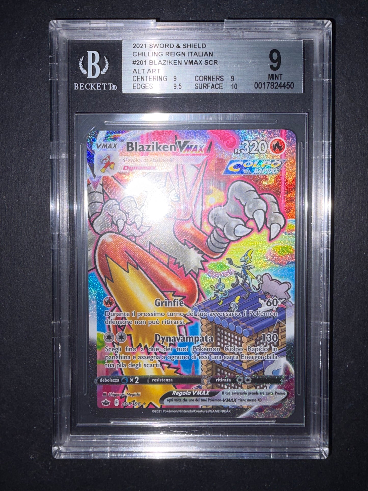 Blaziken V Max 201/098 BGS 9