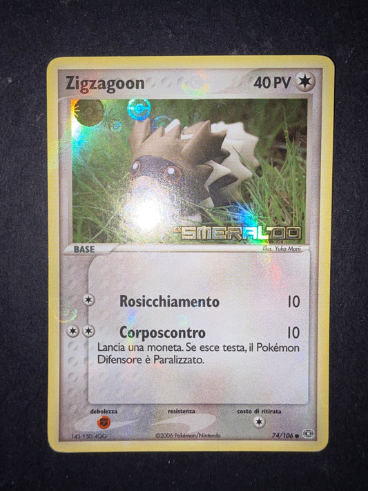 Zigzagoon 74/106 stamped