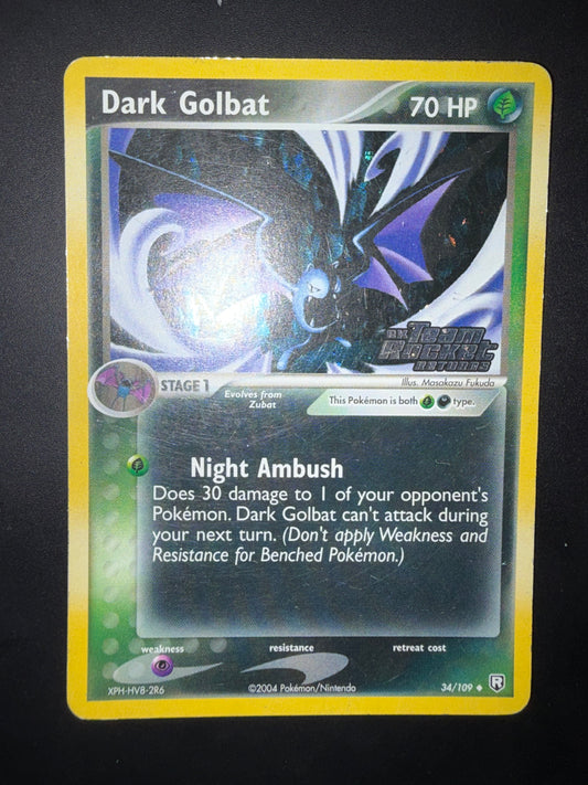 Dark golbat 34/109 stamped