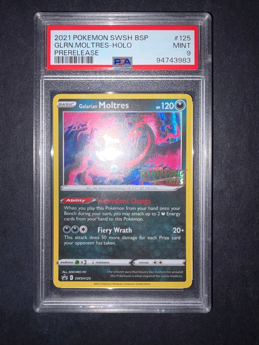 Moltres SWSH125 evoluzioni eteree psa9