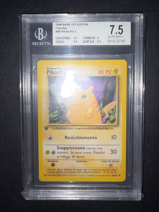 Pikachu 58/102 BGS 7.5 1º edizione