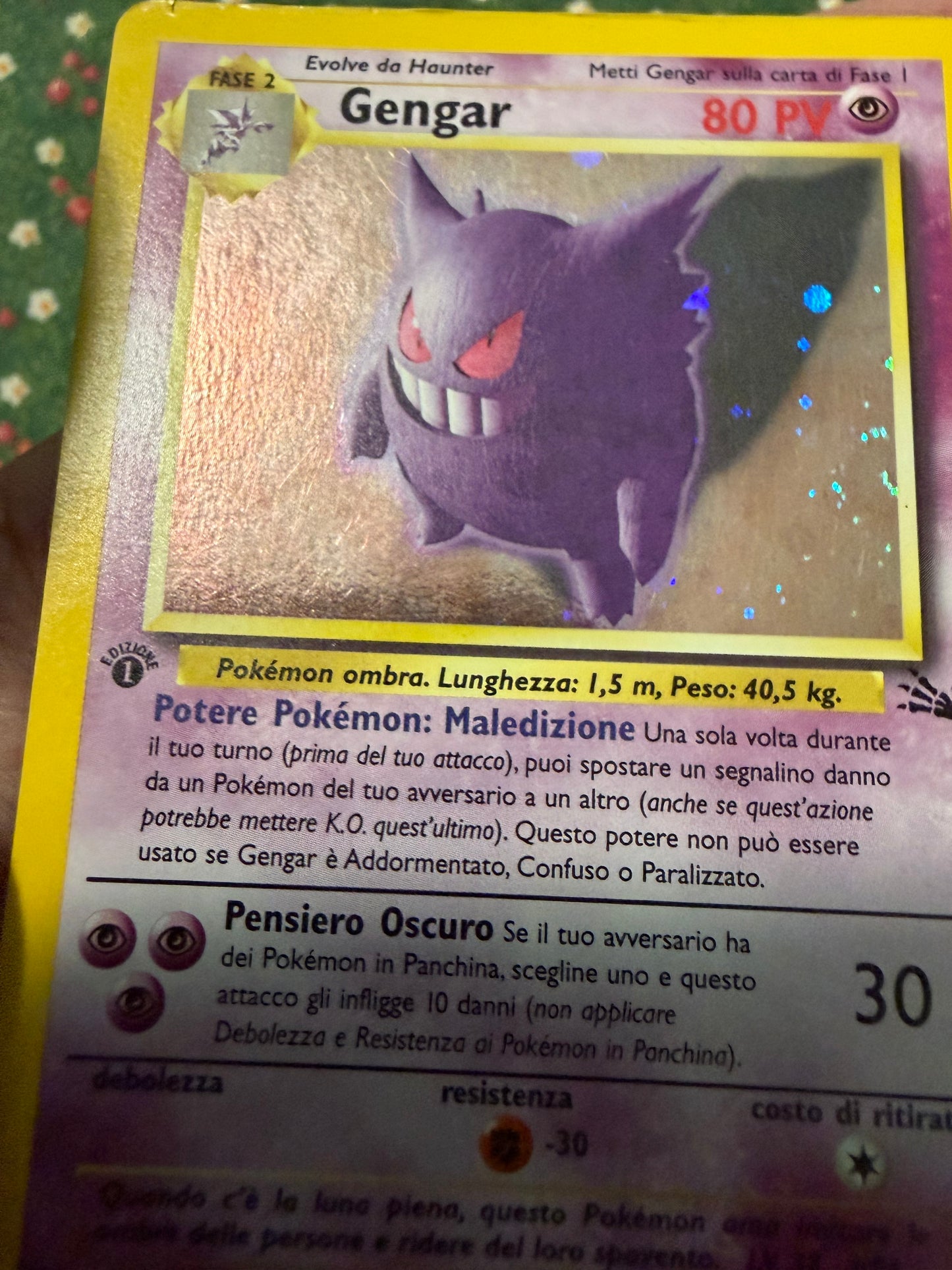 Gengar Holo 5/62 1º edizione