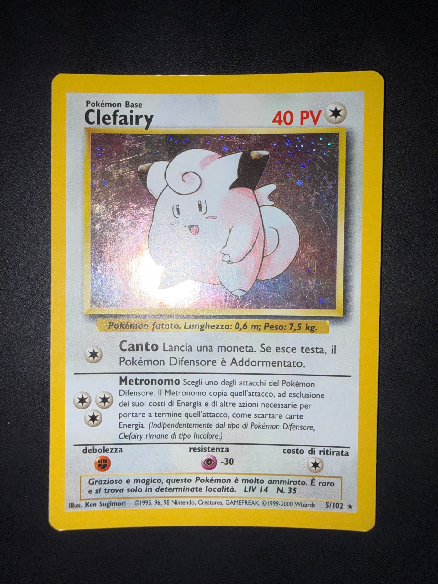 Clefairy 5/102 Holo