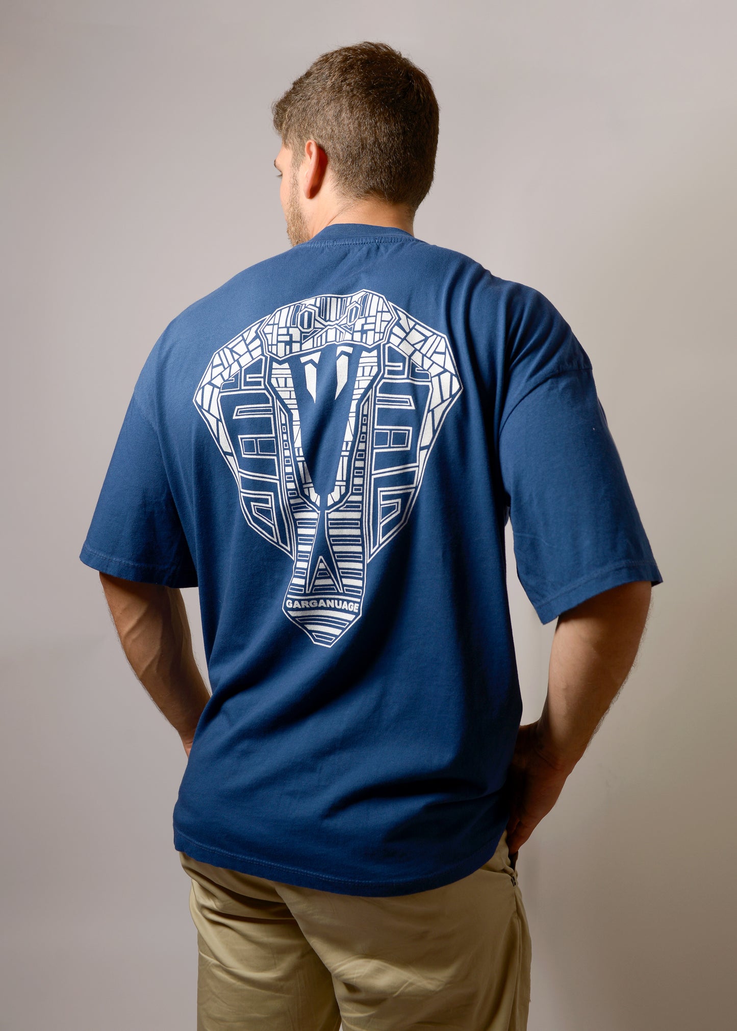 T-Shirt Over Jungle Cobra - Blu Navy