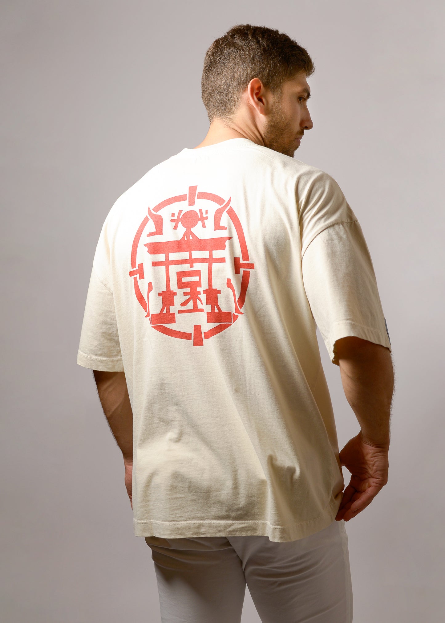 T-Shirt Over Ikigai Torii - Beige