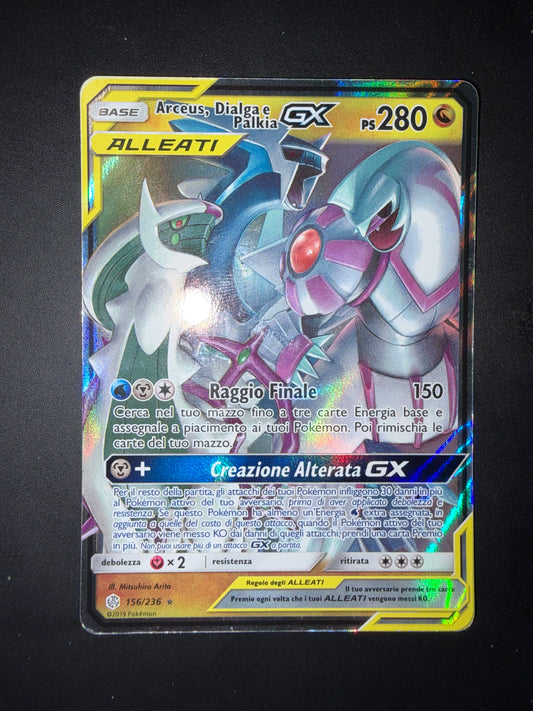 Arceus, Dialga e Palkia Gx 156/236