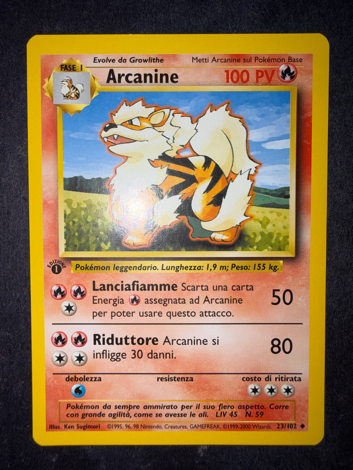 Arcanine 23/102 1ª edizione