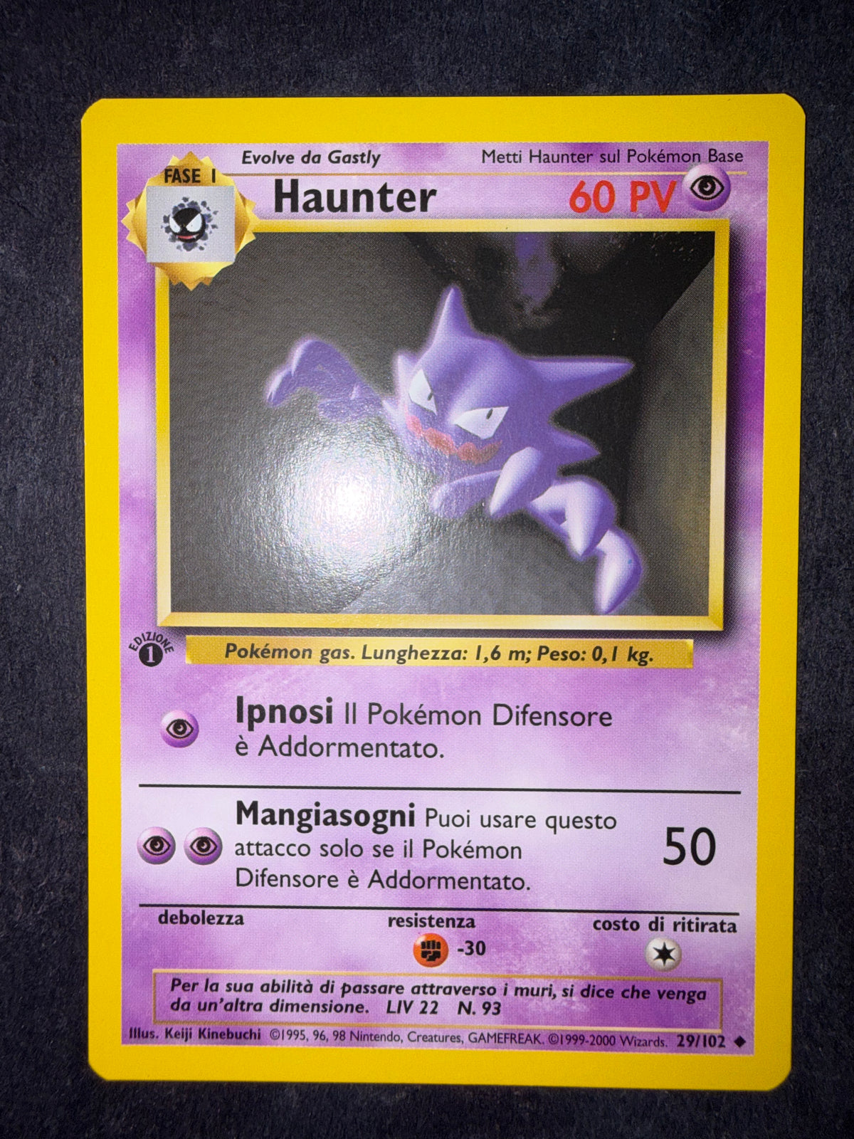 Haunter 29/102 1º edizione