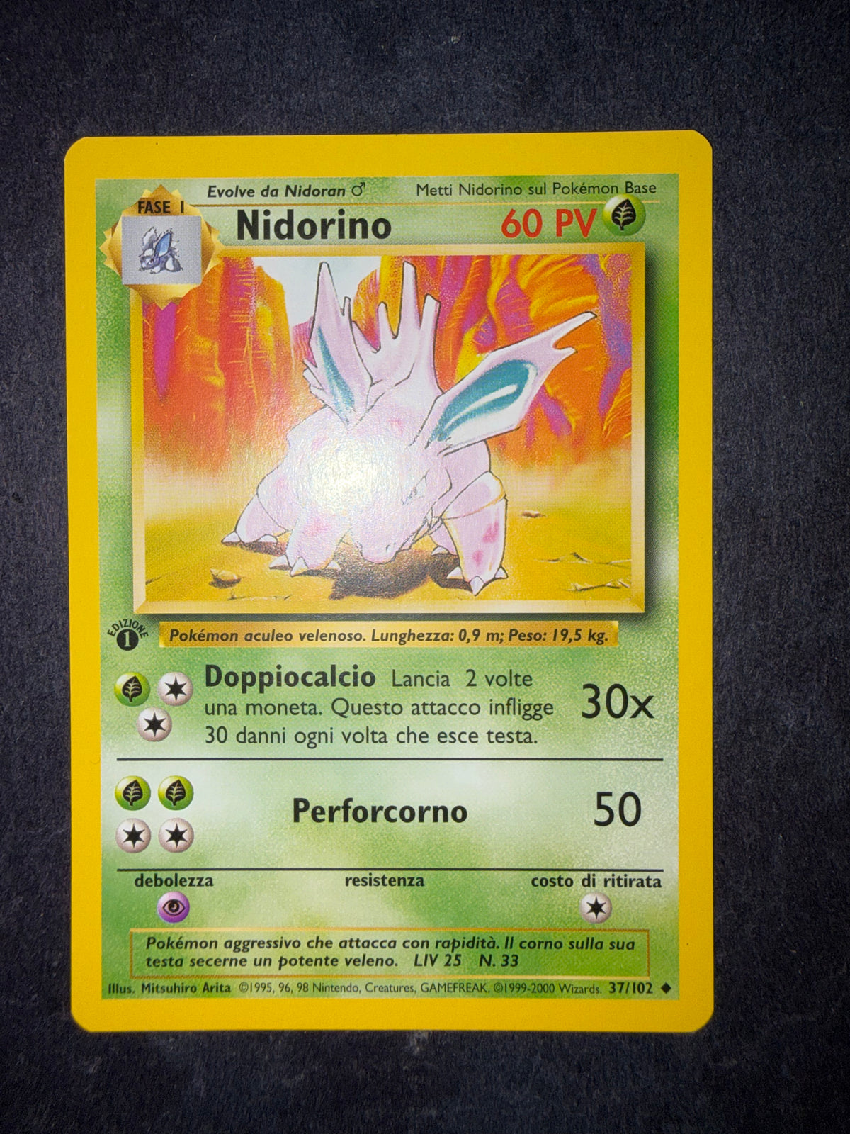 Nidorino 37/102 1º edizione