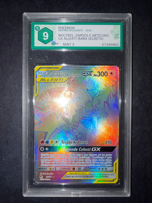 Moltres, Zapdos e Articuno Gx alleati 69/98 grad 9