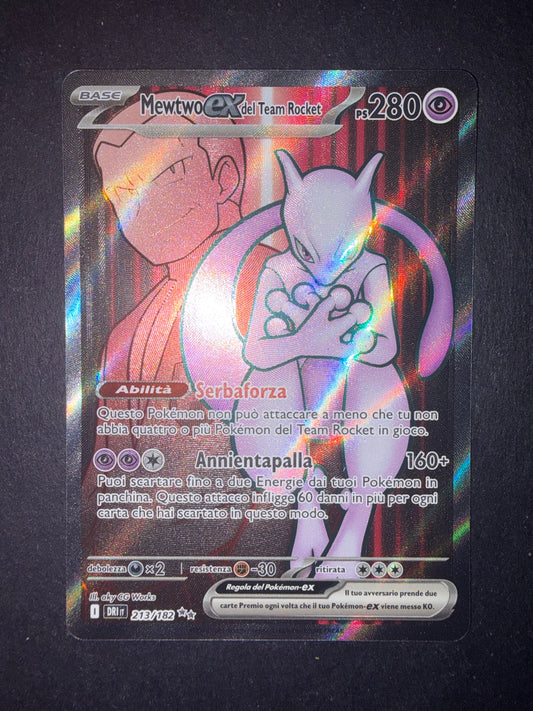 Mewtwo ex del team Rocket 213/182
