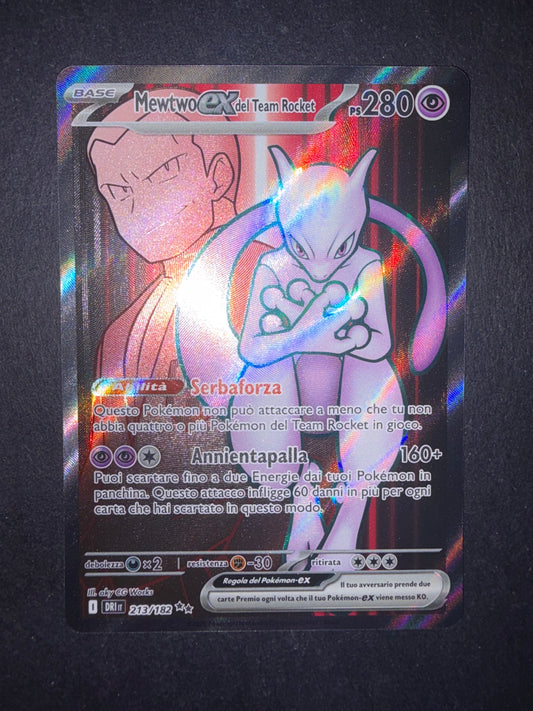 Mewtwo ex del Team Rocket(Full-Art | 213/182)