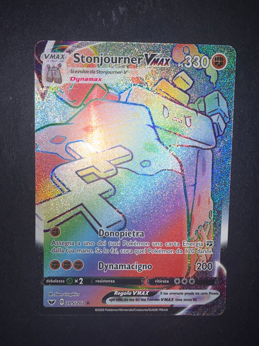 Stonjourner VMAX (Rainbow Secret Rare | 205/202)