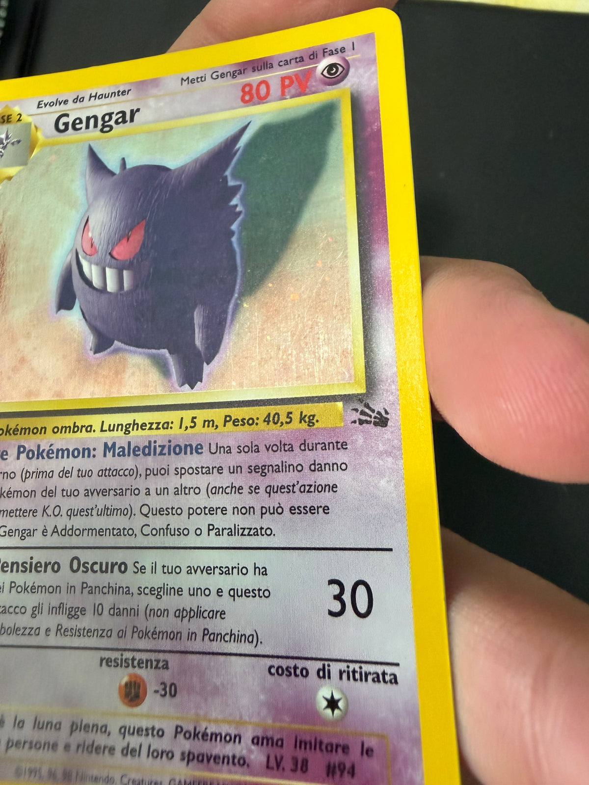 Gengar 5/62 Holo 1º edizione