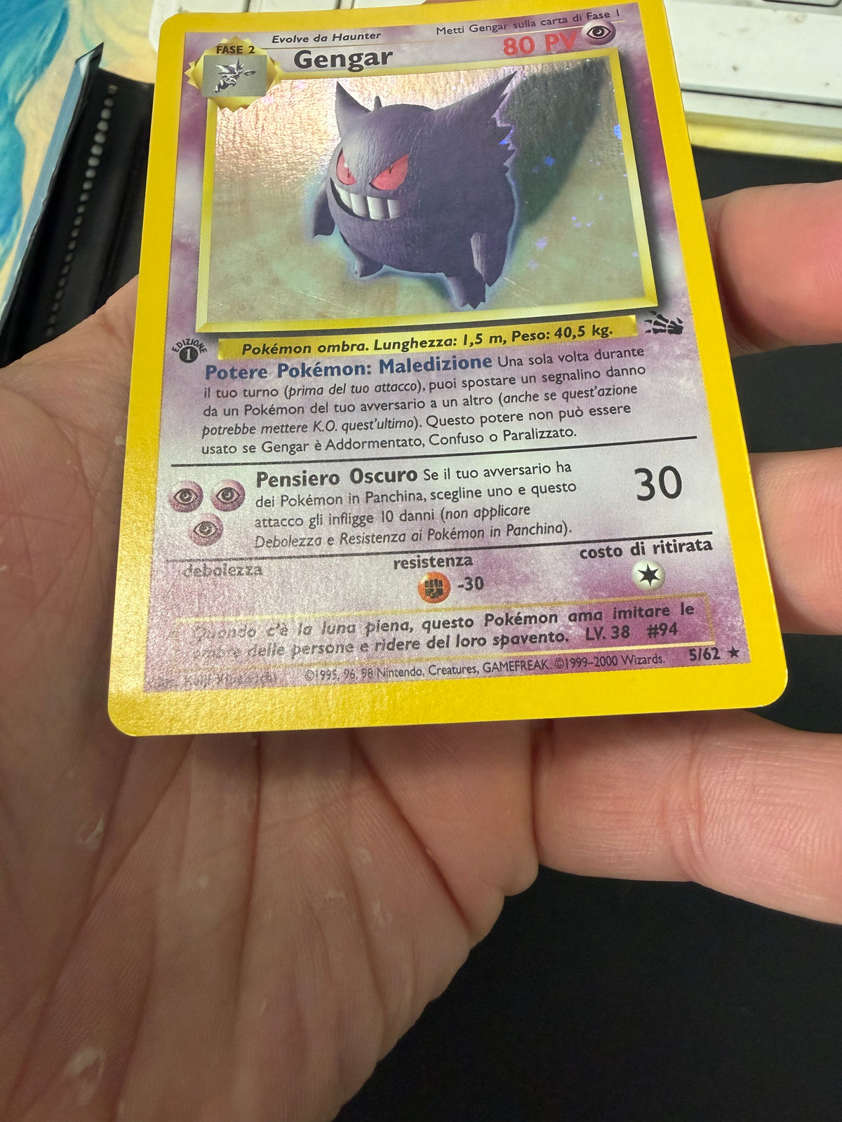 Gengar 5/62 Holo 1º edizione