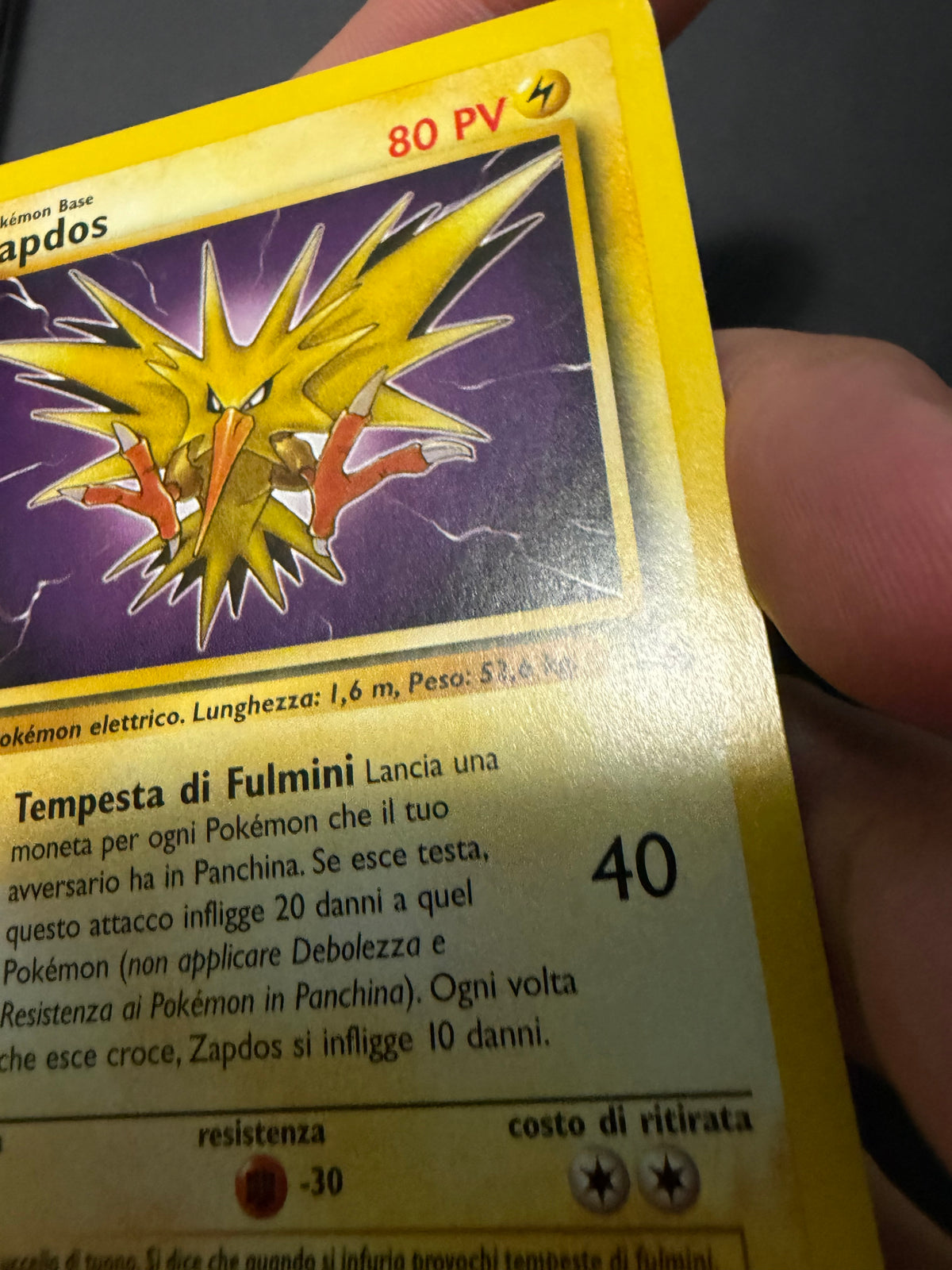 Zapdos 30/62 1º edizione
