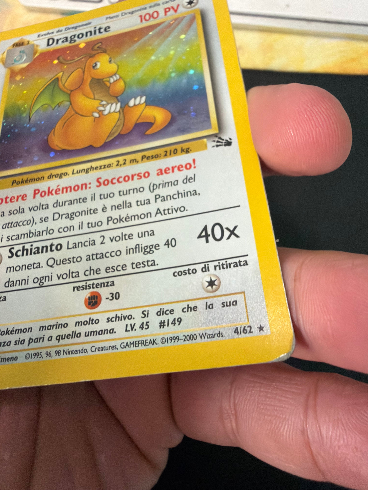 Dragonite 4/62 1º edizione