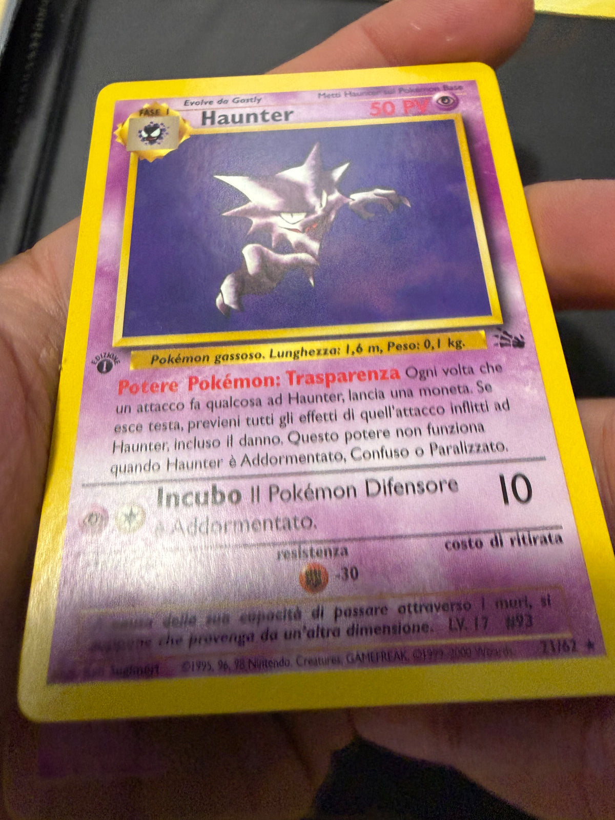 Haunter 21/62 1º edizione
