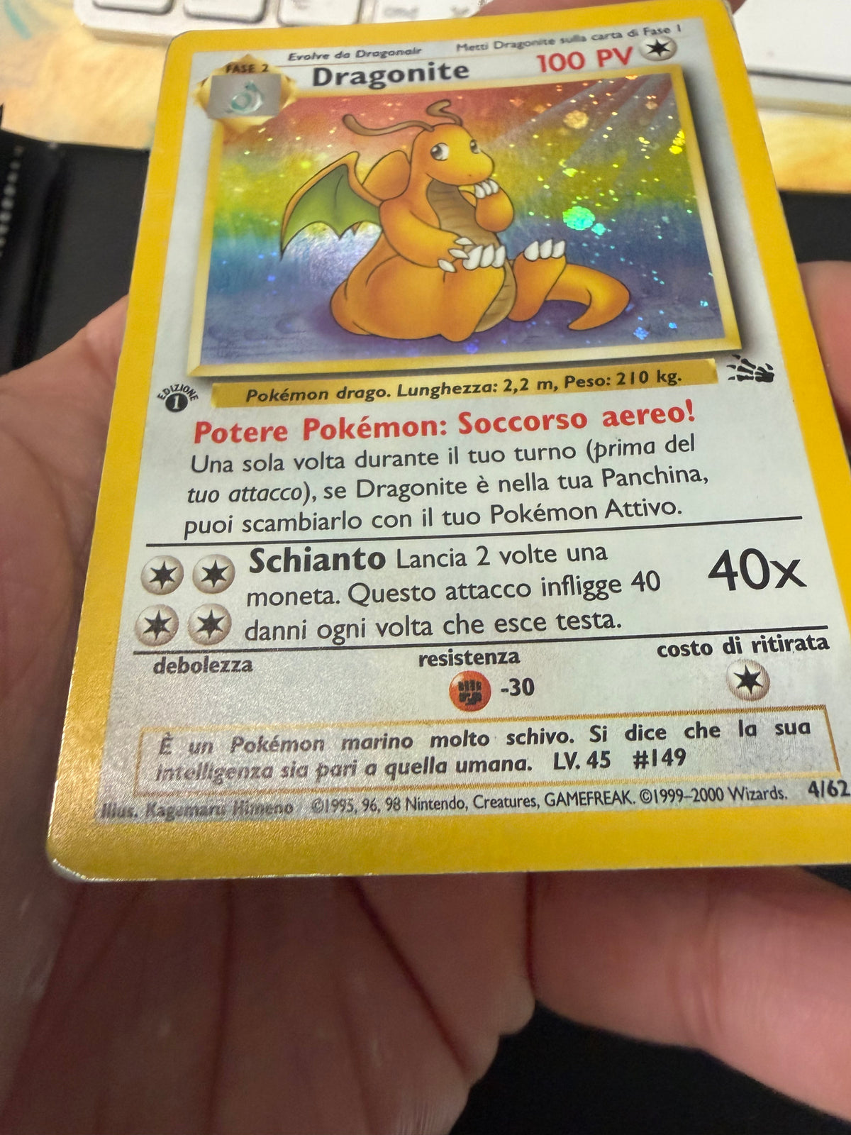 Dragonite 4/62 1º edizione