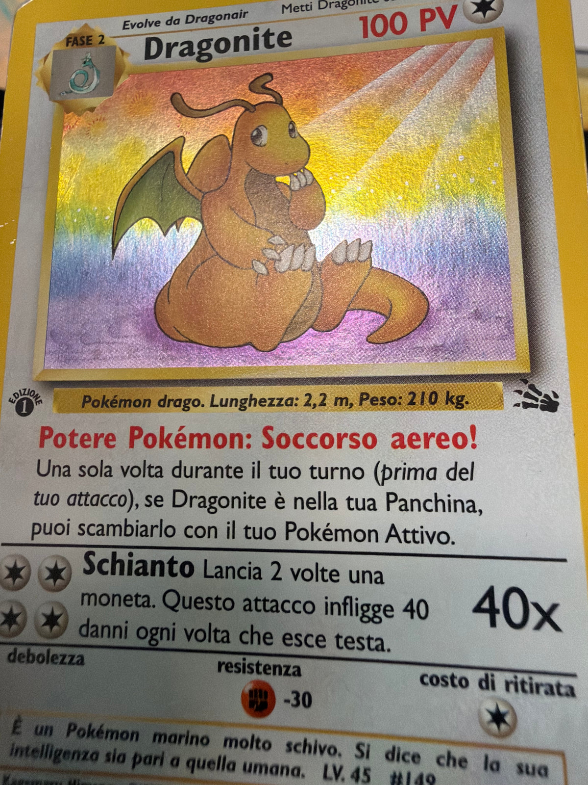 Dragonite 4/62 1º edizione