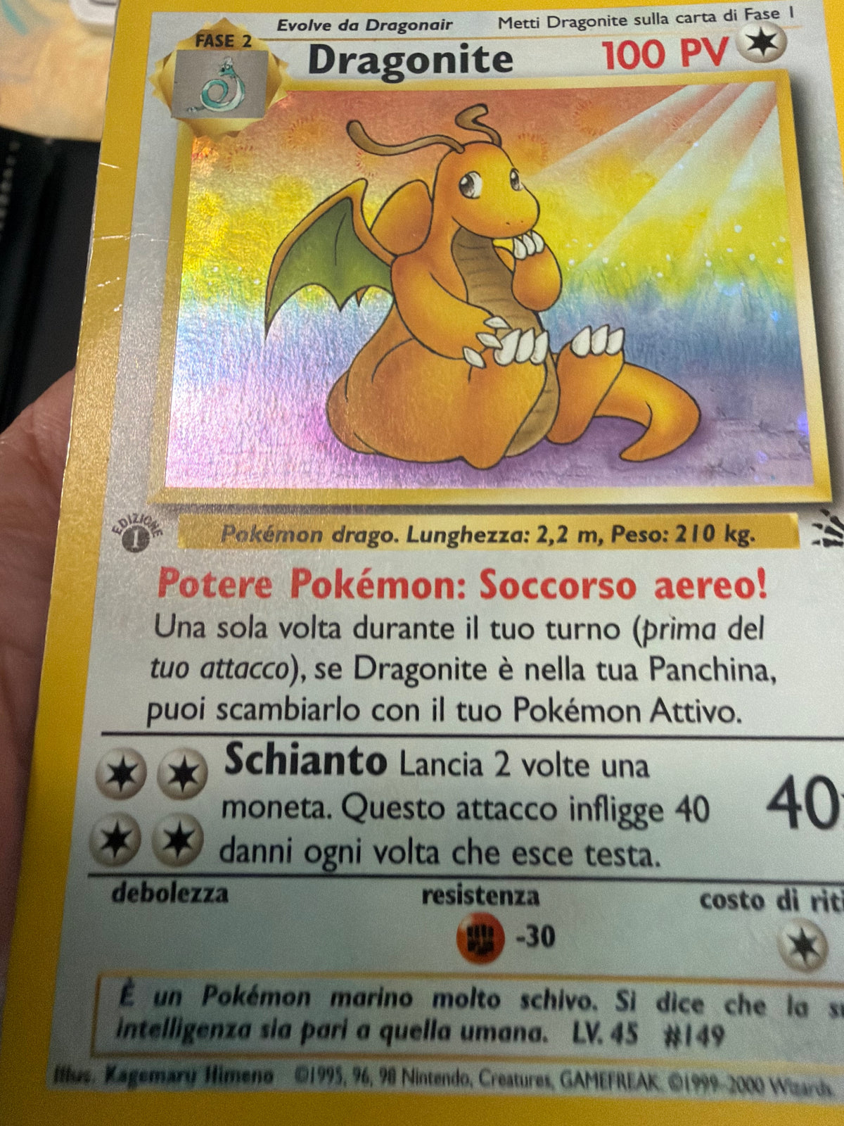 Dragonite 4/62 1º edizione
