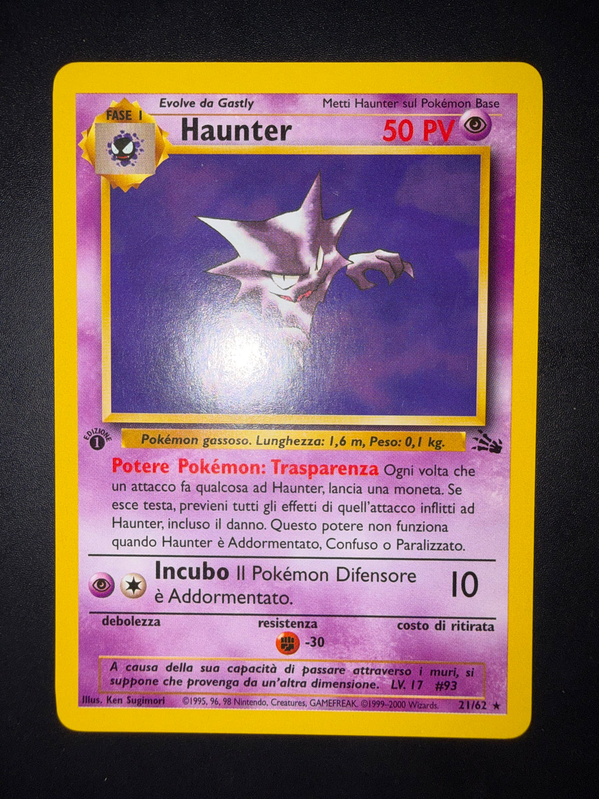Haunter 21/62 1º edizione